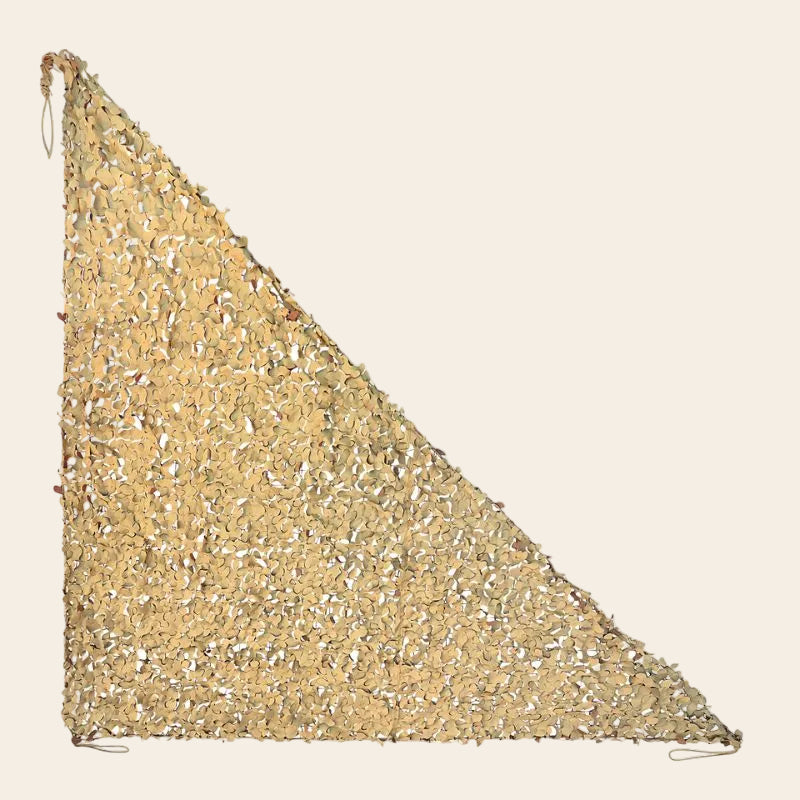 Voile d’ombrage triangulaire camouflage sable légère